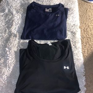 Sold as a set Under Armour Athletic shirt sleeve and long sleeve shirts S/M